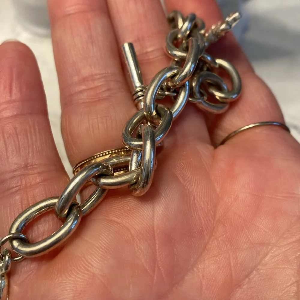 Chunky silver bracelet - Picture 2 of 6